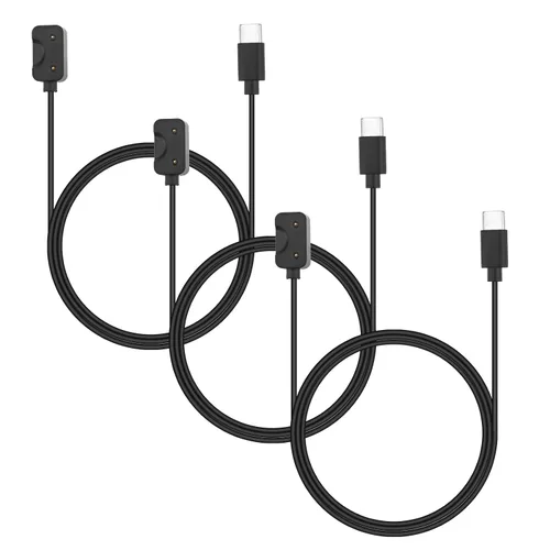 3 cables de carga USB C para Samsung Galaxy Fit 3, 53cm/20.9in ABS magnético Smartwatch Watch Charger Cable de repuesto para Galaxy Fit 3 Fitness