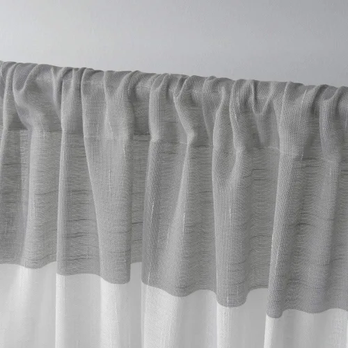 Miniatura 3 de EXCLUSIVE HOME Darma - Par de paneles de cortinas de lino transparente con bolsillo para barra, 50 x 84 pulgadas, color negro perla