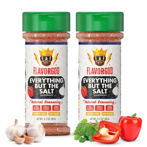 Miniatura 10 de Mezcla de Condimentos con Sabor a Queso de FlavorGod - Mezcla de Especias Premium Totalmente Natural y Saludable para Pollo, Verduras, Ensalada