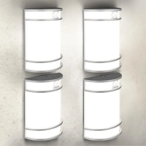 Miniatura 10 de ASD Lámpara LED de montaje en pared para exteriores e interiores de 10 pulgadas con sensor de movimiento, iluminación de pared de níquel cepillado