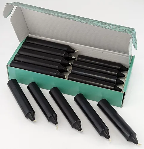 Miniatura 2 de 20 velas negras 4 pulgadas de alto y 3/4 pulgadas de diámetro Suministros de brujería para tu altar, hechizos, encantos y rituales personales