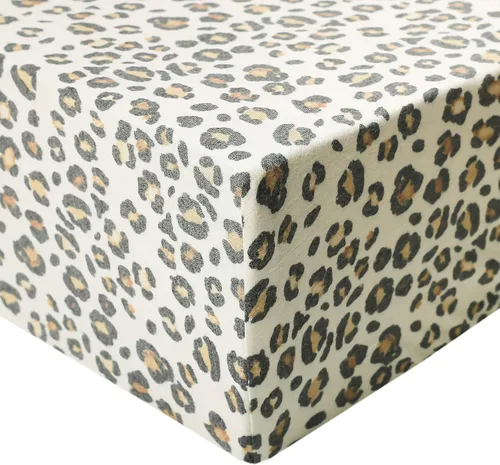Miniatura 102 de Copper Pearl Sábanas de punto prémium para cuna de bebé para colchones estándar, transpirables y suaves, trucha