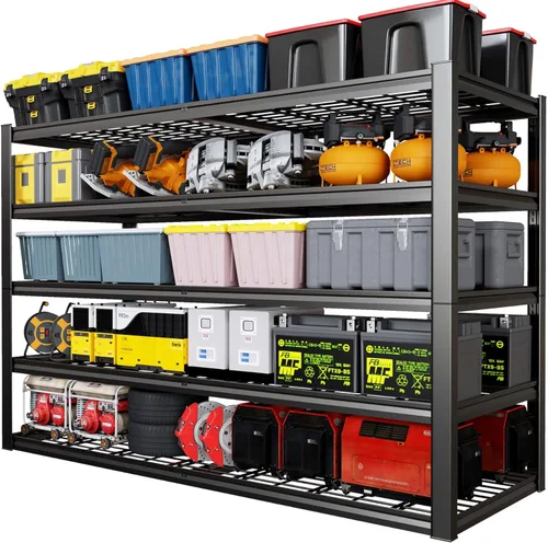 Miniatura 11 de 65" W Garage Shelving Unit, 65" W x 20" D x 84" H, Heavy Duty Garage Storage Shelves, 5 Tier Storage Rack Shelf, Industrial Adjustable Shelves for