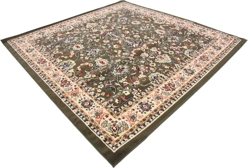 Miniatura 218 de Unique Loom Colección Sialk Hill - Alfombra de área Washington (3 pies 3 pulgadas x 5 pies 3 pulgadas, rectángulo, burdeos/crema)