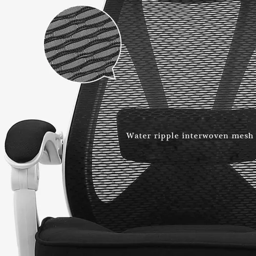 Miniatura 8 de Silla ergonómica de malla ejecutiva de respaldo alto, con soporte lumbar ajustable, reposacabezas y reposabrazos
