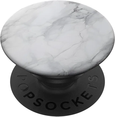 Miniatura 6 de Patrón de ilustración de piedra gris blanco intercambiable PopSockets MagSafe PopGrip para iPhone