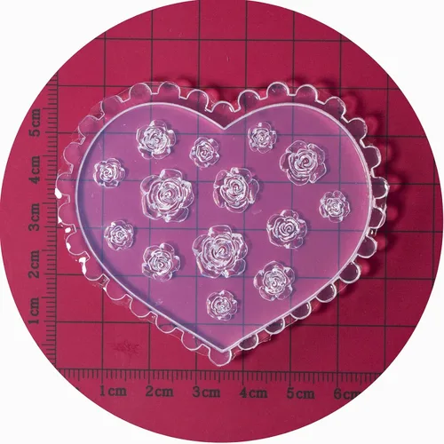 Miniatura 3 de appuivbt Moldes de decoración de uñas de resina de flor de rosa 3D, molde de tallado de uñas de silicona, plantillas de arte de uñas