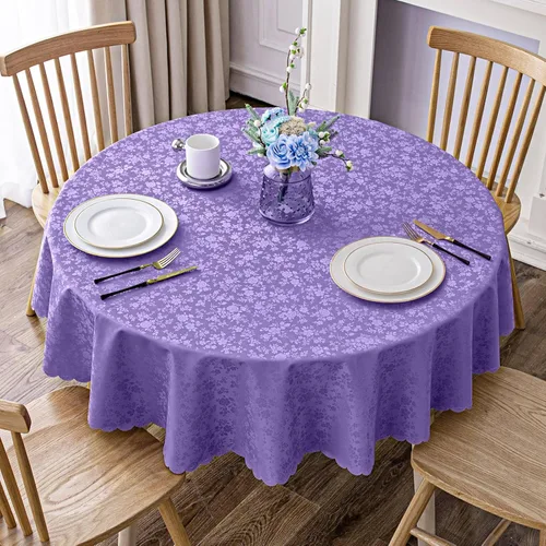 Miniatura 73 de Smiry Mantel cuadrado, mantel de vinilo resistente al agua, lavable, para cocina y comedor (azul bebé, 54 x 54 pulgadas)