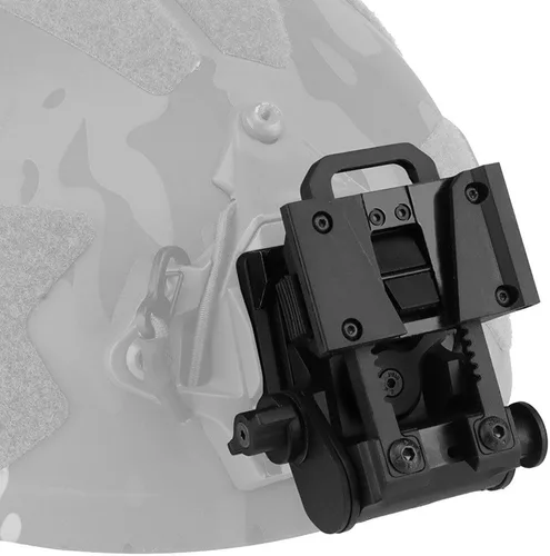 Miniatura 8 de Aetheria Soporte de visión nocturna L4G24 para PVS15/PVS18/GPNVG18, montaje abatible para gafas de visión nocturna para cascos WoSporT Fast (negro)