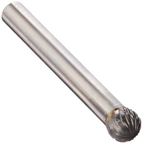 Miniatura 114 de Drill America SA-1 Rebaba de carburo/lima giratoria cilíndrica de doble corte para amoladora de troquel de 1/4" de diámetro x 5/8" de longitud