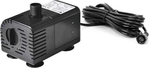 ECO-WORTHY Bomba de fuente de agua solar de 449 GPH con protección mejorada de funcionamiento en seco, bomba sumergible sin escobillas, 12V-24V CC