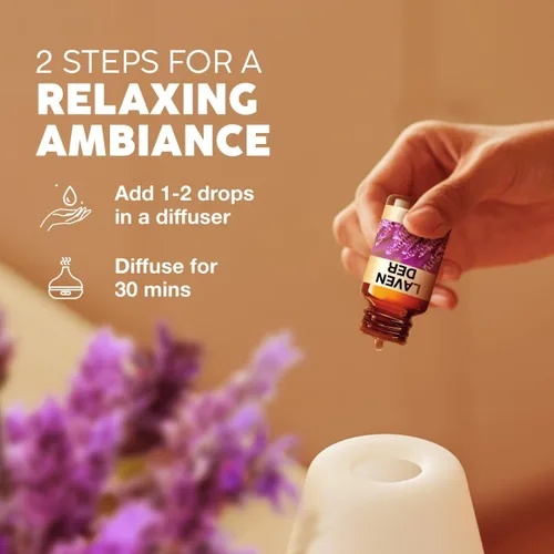 Miniatura 7 de Kukka - Aceite esencial de lavanda para difusor, piel y cabello, aceite de lavanda 100% puro para relajación, nutrición y aroma para hacer jabón