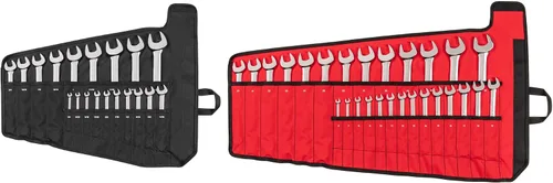 Miniatura 18 de TEKTON Juego de llaves combinadas con estante, 15 piezas (1/4-1 pulg.) WCB92106