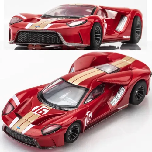 AFX /Racemasters Ford GT Heritage #16 Rojo AFX22067 HO Slot Racing Cars