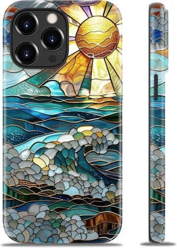 Miniatura 20 de Goodon para iPhone 17 Pro, Funda Estética de Gato Negro y Niña Naranja, Compatible con Magsafe, Funda Protectora Retro Única y Moderna de Silicona