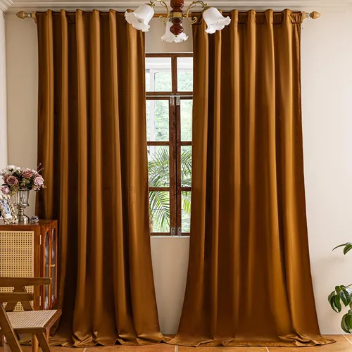 Miniatura 12 de YOFUN Cortinas de terciopelo negro de 84 pulgadas de largo, con pestaña trasera, paneles de protección de privacidad