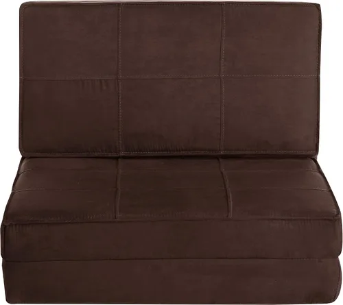 Miniatura 6 de Urban Lifestyle Ultra Suede - Silla abatible convertible, 28.5 pulgadas de largo x 29.53 pulgadas de ancho x 23.0 pulgadas de alto, marrón