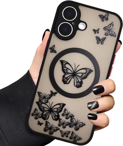 Miniatura 17 de Funda magnética para iPhone 11, funda de goma de silicona con protector completo de lente de cámara, duradera, delgada, a prueba de golpes, linda