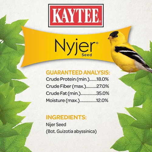 Miniatura 9 de Kaytee Nyjer - Semilla de comida para pájaros silvestres, 3 libras