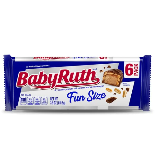 Baby Ruth Chocolate, cacahuete, caramelo, turrón, barras de caramelo envueltas individualmente, grandes regalos del día de San Valentín para niños,