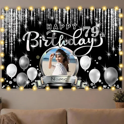 Miniatura 28 de Dicodes Decoraciones de cumpleaños de unicornio personalizadas para niñas, pancarta de cumpleaños de unicornio, decoración de cumpleaños de princesa