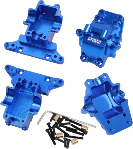 Miniatura 4 de Mamparo de carcasa diferencial delantero y trasero de aluminio para 1/18 Traxxas LaTrax Teton Desert Prerunner Rally SST, piezas de repuesto 7530