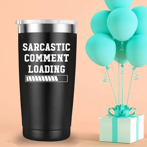 Miniatura 3 de Mamihlap Taza de viaje con carga de comentarios sarcásticos. Regalos divertidos para hombres, hombres, papá, abuelo y novio. Divertida idea