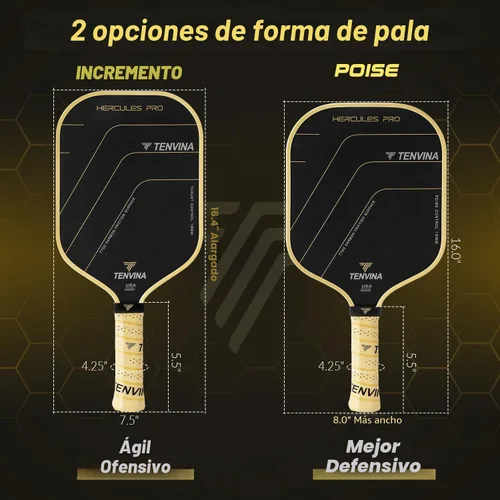 Miniatura 5 de TENVINA Pickleball Paddles, Thermoformed T700SC Carbon Fiber Pickleball Paddle, Pickle Ball Paddle USAPA Approved with Dominant Power and Larger