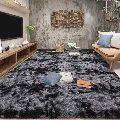 Miniatura 11 de Tepook Alfombras súper suaves y esponjosas para sala de estar, alfombras de área de 8 x 10 pies para dormitorio, alfombra moderna peluda, alfombras
