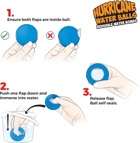 Miniatura 6 de Prime Time Toys Hurricane - Pelotas de agua reutilizables