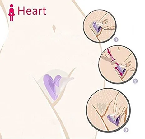 Miniatura 4 de Bikini Privados Afeitar Plantilla Sexy Mujer Pubic Pelo Razor (Heart)