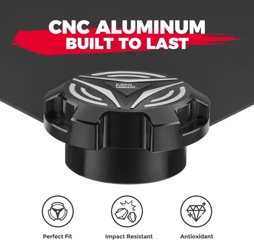 Miniatura 5 de KEMIMOTO Tapa de combustible de aluminio Compatible con Polaris Slingshot SL LE R S SLR Grand Touring 2015-2024, Tapa de combustible Cubierta