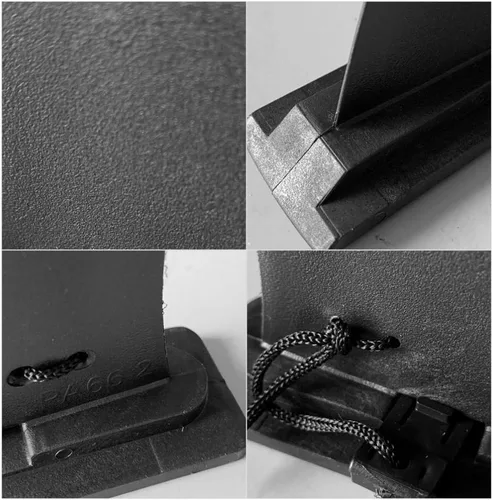 Miniatura 6 de BESPORTBLE 1 unid aleta inflable desmontable para tabla de surf ligero negro Sup Slide grande pescado aleta agua para paddleboarding