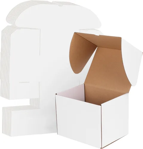 Miniatura 10 de WIFTREY Paquete de 40 cajas de envío pequeñas de 4.6 x 2.2 x 2.2 pulgadas para embalaje de pequeñas empresas, caja de correo de cartón corrugado