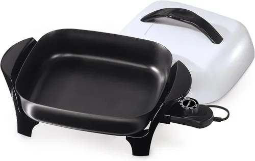 Miniatura 6 de Presto 06620 - Sartén eléctrica de 11 pulgadas, negro/blanco