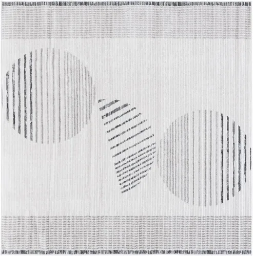 Miniatura 10 de Safavieh Alamo Collection ALM779F-28 - Alfombra de pasillo, 2 pies 2 pulgadas x 8 pies, color marfil y gris, diseño moderno, no desprende pelusa