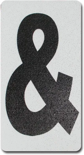 Miniatura 73 de Despegar y pegar individuales, números y letras de aluminio reflectantes, se adhiere al hormigón, madera, metal, azulejos, ladrillo, vidrio