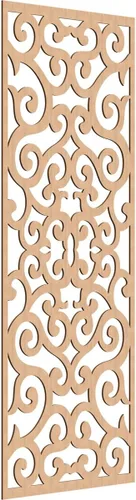 Miniatura 88 de Eveline - Paneles decorativos de pared de madera con calado, 13 3/8 pulgadas de ancho x 34 3/8 pulgadas de alto x 3/8 de alto, roble rojo rojo