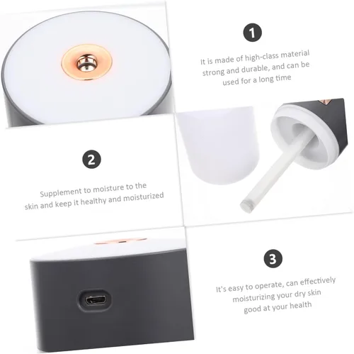 Miniatura 6 de Humidificador USB pequeño creativo con motor ultra silencioso, ambientador de escritorio multiusos y difusor de niebla para automóvil, dormitorio