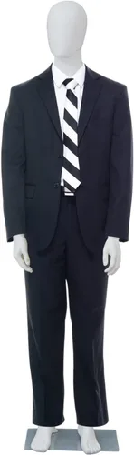 Miniatura 24 de Maniquí de cuerpo completo masculino – Soporte de maniquí con base de metal Pantalla de forma de vestido desmontable, modelo de vestido ajustable