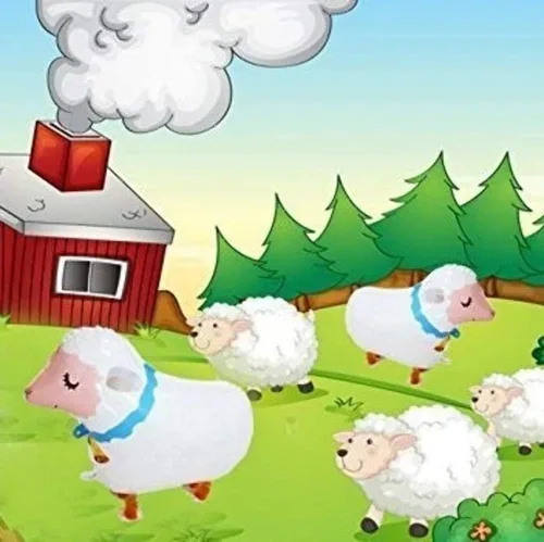 Miniatura 3 de Borang Paquete de 6 globos de animales que caminan con animales de granja, fiesta de cumpleaños, decoración de fiesta de barbacoa