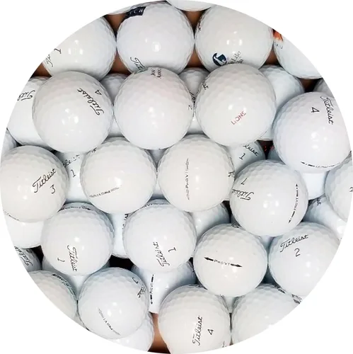 Miniatura 2 de 50 pelotas de golf usadas recicladas Near Mint Titleist Pro V1 AAAA, paquete de 50