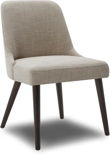 Miniatura 6 de CHITA Mid-Century Modern Dining Chair, Upholstered Fabric Accent Chair for Dining Room, Set of 6, Beige Niebla en tejido contemporáneo