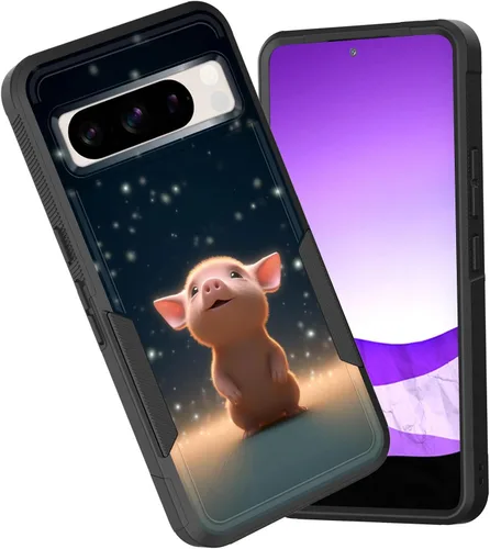 Miniatura 98 de Funda para Pixel 6A, funda híbrida de doble capa resistente a prueba de golpes de policarbonato duro de silicona suave TPU para Google Pixel 6A