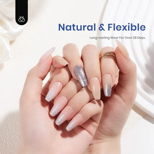 Miniatura 4 de Kit de extensión de uñas de gel Beetles, set de extensión de uñas fácil con puntas de uñas Etch X 504 piezas, puntas medias medio mate
