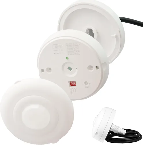 Miniatura 2 de Enerlites Sensor de techo PIR MPC-52V, sensor de ocupación de techo, sensor de luz de techo, sensor de ocupación, grado comercial FOV de 360 grados