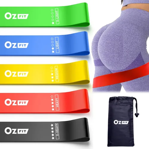 Miniatura 9 de Resistance Bands Set for Men and Women, Pack of 5 Different Levels Elastic Band for Home Gym Long Exercise Workout – Great Fitness Equipment for
