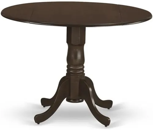 Miniatura 3 de East West Furniture DLLY5-ESP-W - Juego de cocina de 5 piezas que incluye una mesa redonda con gotas y 4 sillas de comedor, 42 x 42 pulgadas