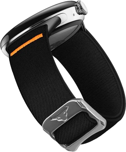 Miniatura 8 de Banda elástica de nailon para Google Pixel Watch 4/3 45mm, correa de bucle suave y transpirable para Pixel Watch 4 45mm con hebilla de cabeza