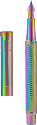 Miniatura 46 de Hongdian Bolígrafo Rollerball Bosque Azul Oscuro con Repuesto de Tinta Negra Schmidt, Diseño Clásico con Estuche de Metal para Firma de Negocios